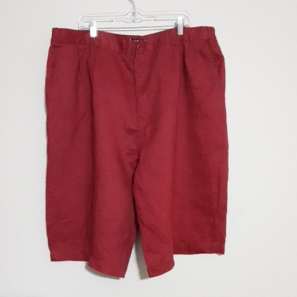 Codboy Men's Red Shorts Bermuda 3XL Linen Casual Beach Vacation Beach Office Y2k - Picture 1 of 8